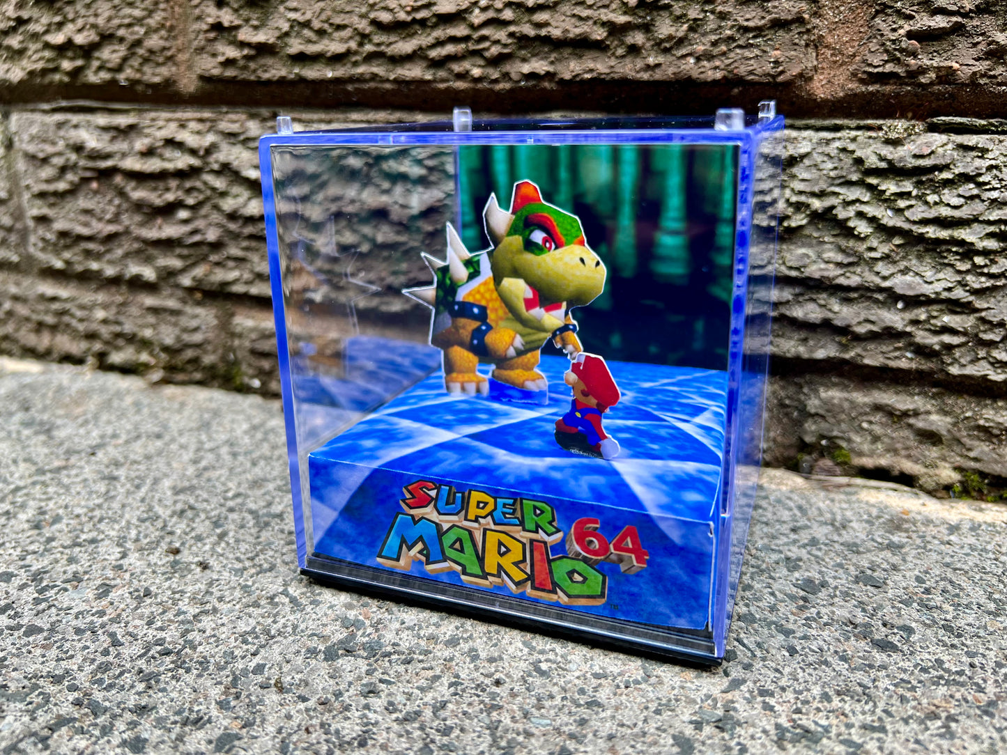 BOWSER BATTLE - Super Mario 64 - 3D Game Cube Diorama