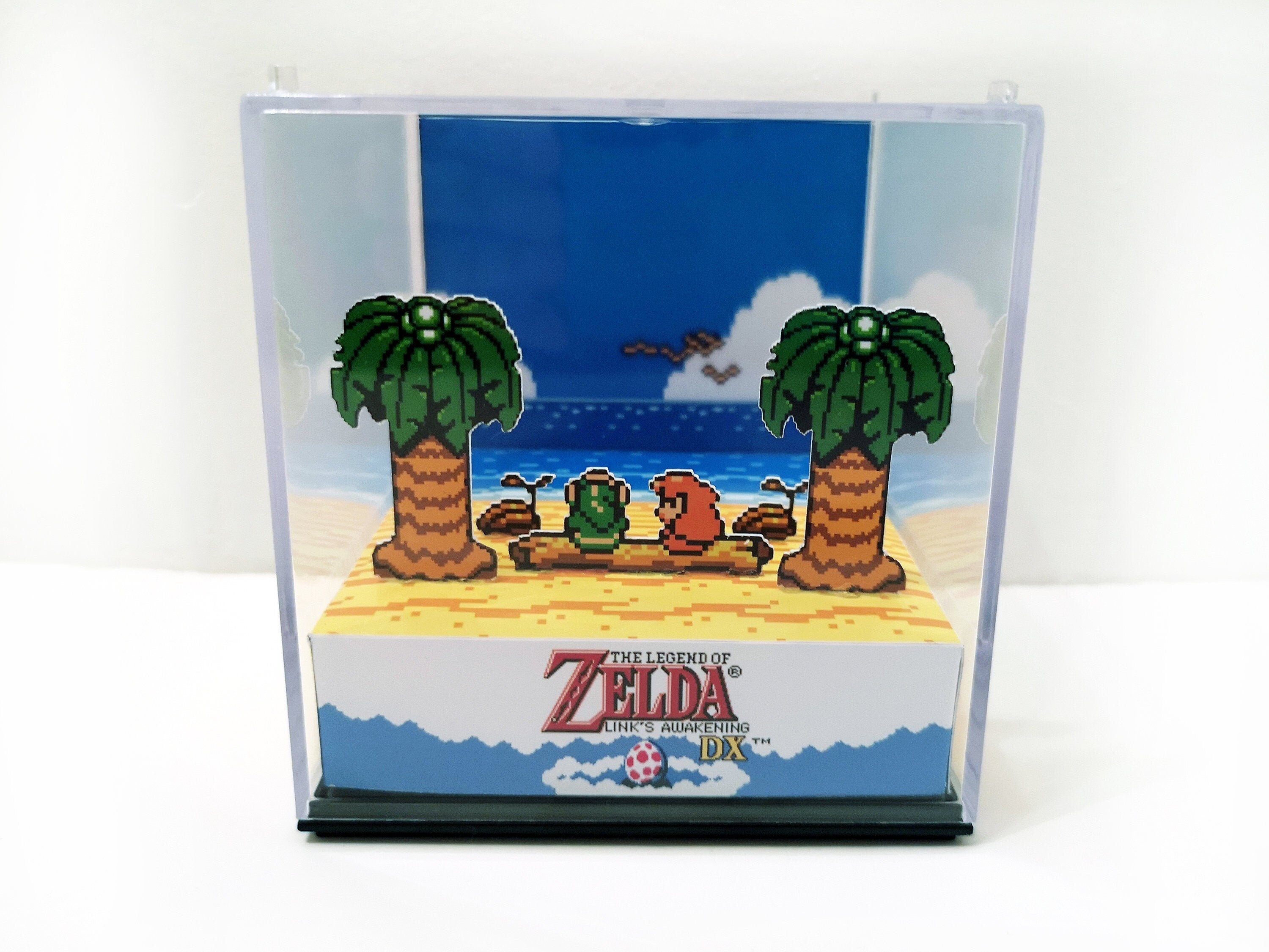 Zelda Ocarina of Time Cube Diorama 3D Videogame Gift for 