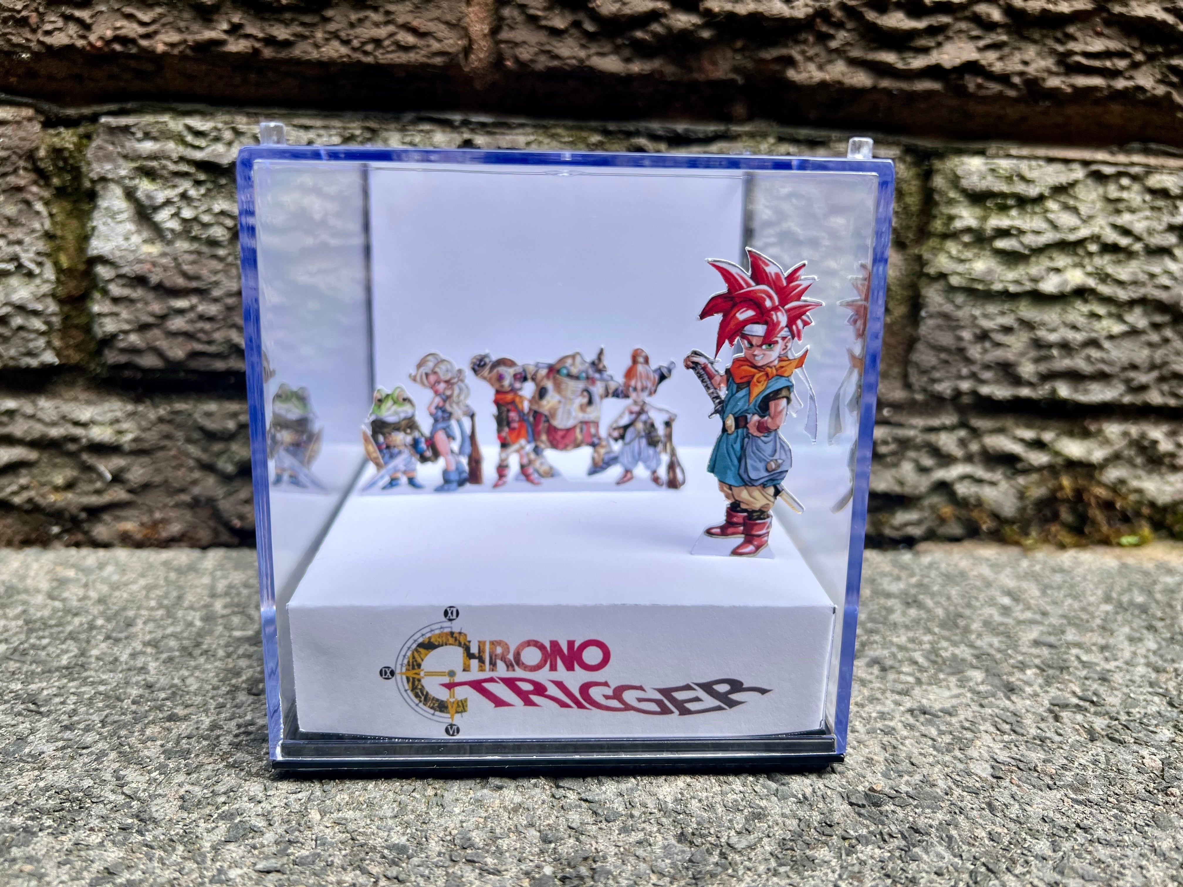 CHRONO TRIGGER - Cover Art Scene - 3D Game Cube Diorama – Gamercubes