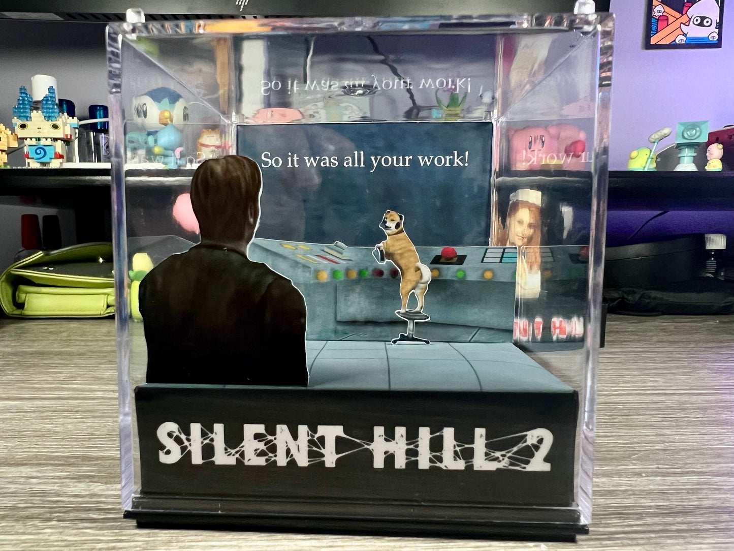 Silent Hill 2 - Shiba Dog Ending - 3D Game Cube Diorama