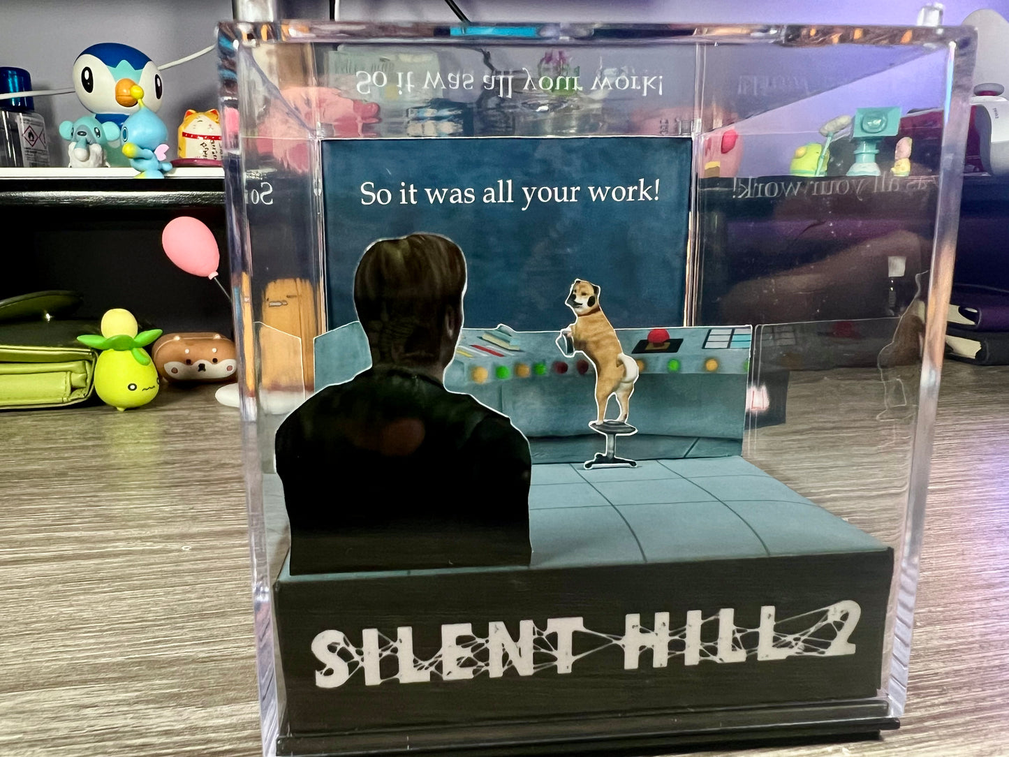 Silent Hill 2 - Shiba Dog Ending - 3D Game Cube Diorama