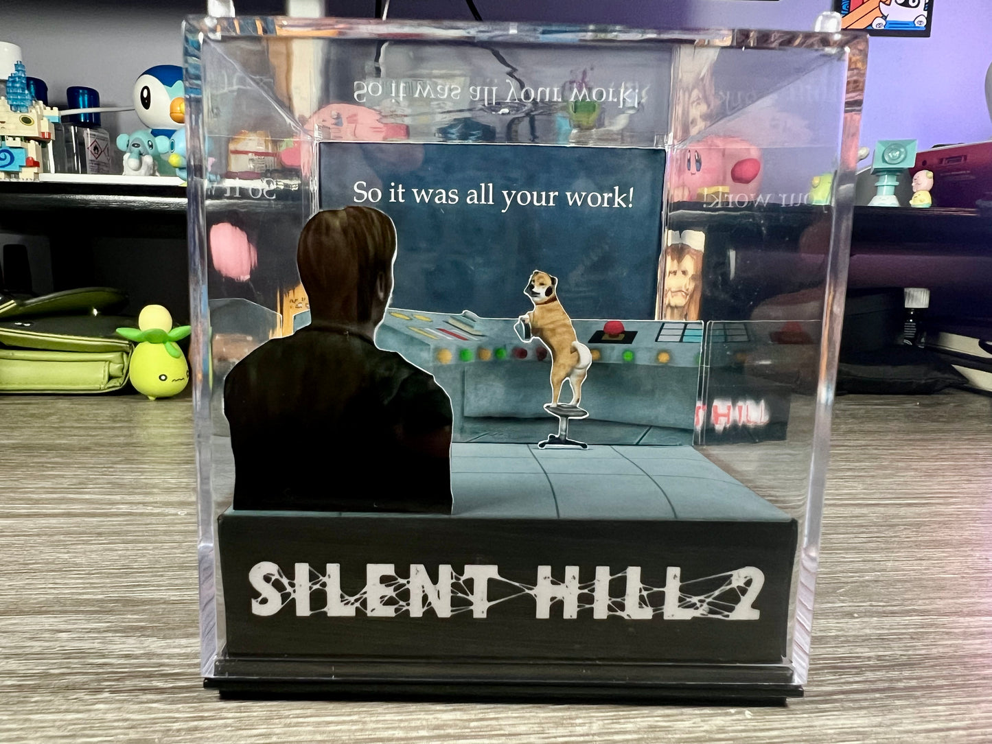 Silent Hill 2 - Shiba Dog Ending - 3D Game Cube Diorama