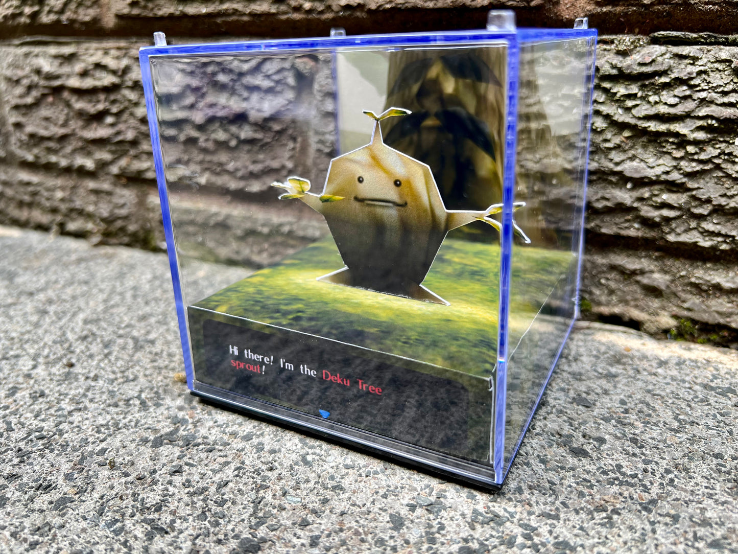 DEKU SPROUT - Zelda Ocarina of Time - 3D Game Cube Diorama