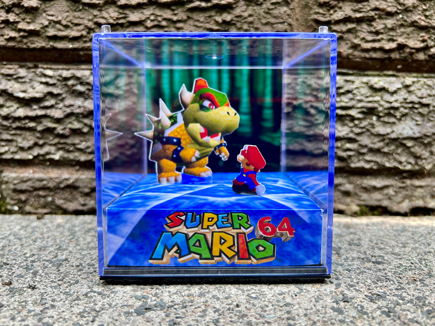 BOWSER BATTLE - Super Mario 64 - 3D Game Cube Diorama