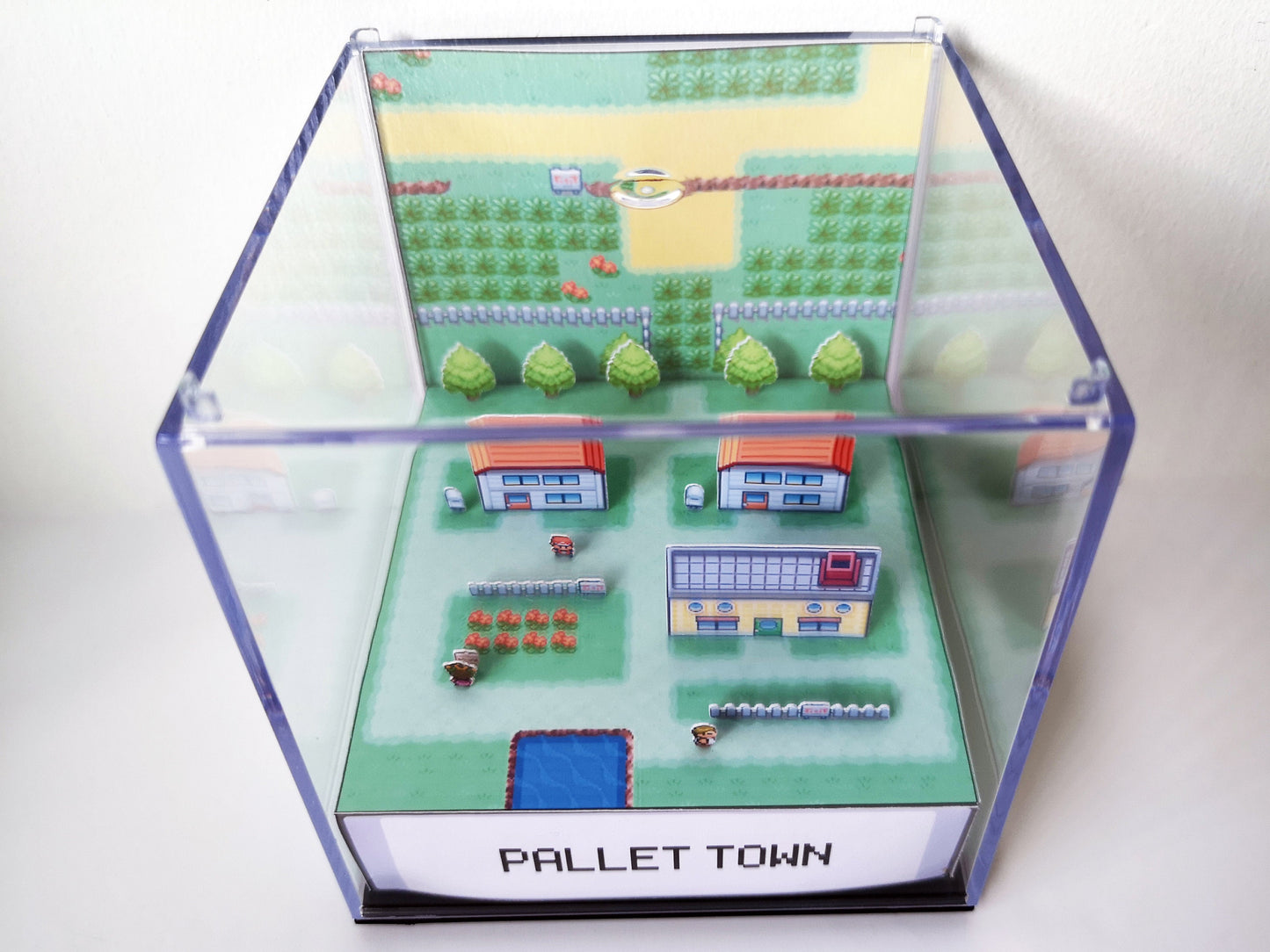 POKEMON PALLET TOWN Fire Red / Leaf Green - Game Cube Diorama