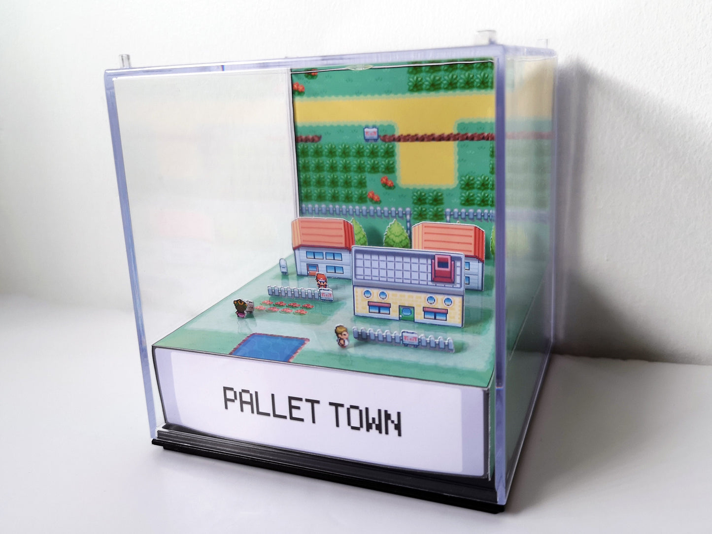 POKEMON PALLET TOWN Fire Red / Leaf Green - Game Cube Diorama