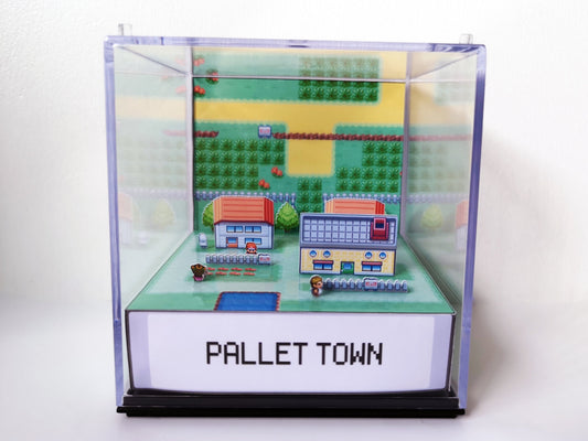 POKEMON PALLET TOWN Fire Red / Leaf Green - Game Cube Diorama