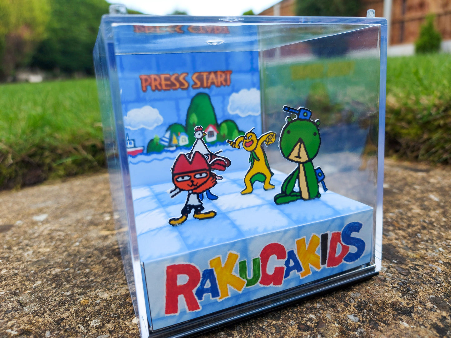 RAKUGA KIDS - 3D Game Cube Diorama