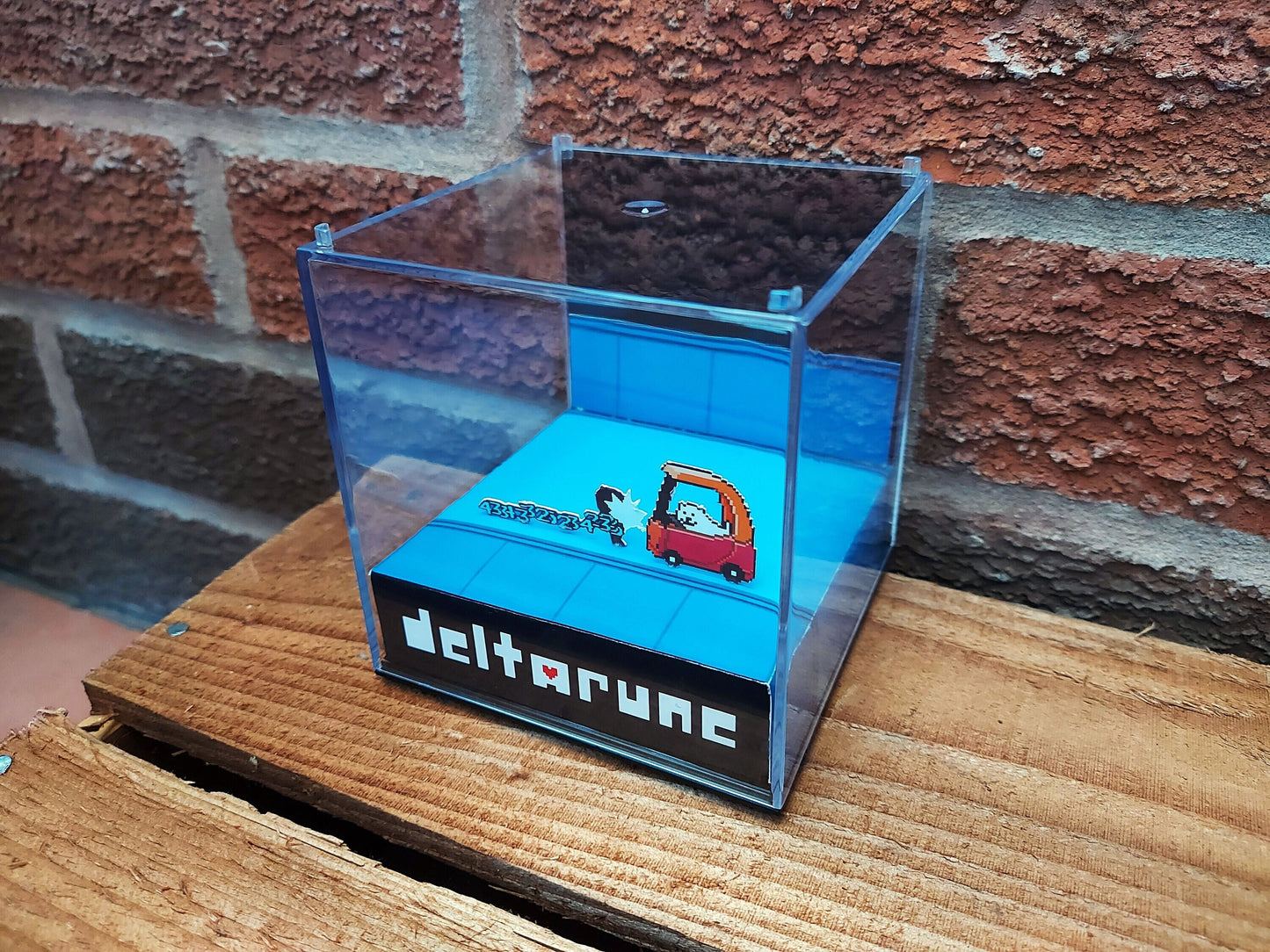 DELTARUNE - Dog Car - Game Cube Diorama