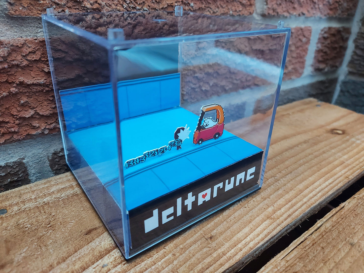 DELTARUNE - Dog Car - Game Cube Diorama