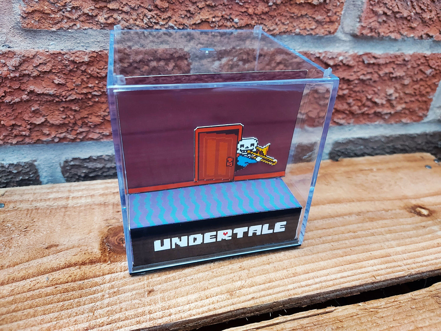 UNDERTALE - Trumpet Sans - Game Cube Diorama