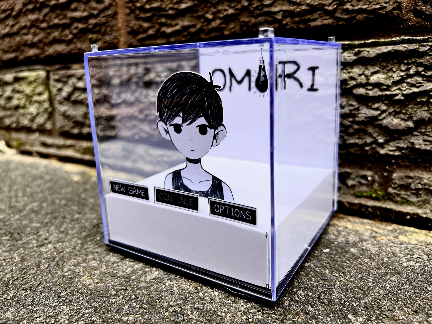 OMORI - Game Start - Game Cube Diorama