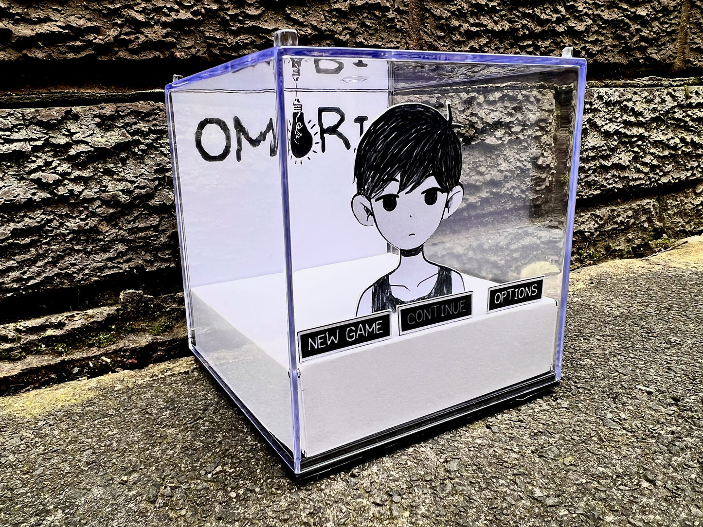 OMORI - Game Start - Game Cube Diorama