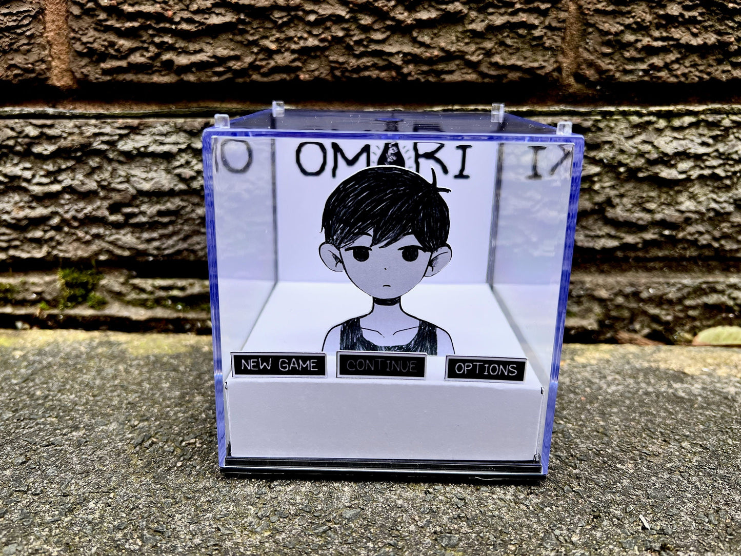 OMORI - Game Start - Game Cube Diorama